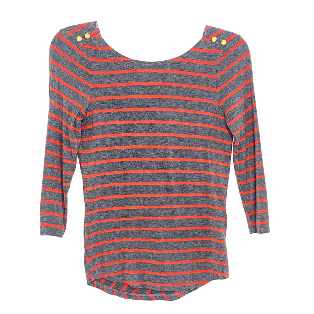 Y2K Juicy Couture Striped Draped Back Top